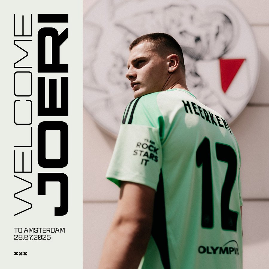 官方：阿贾克斯签下布拉格斯巴达19岁门将赫肯斯